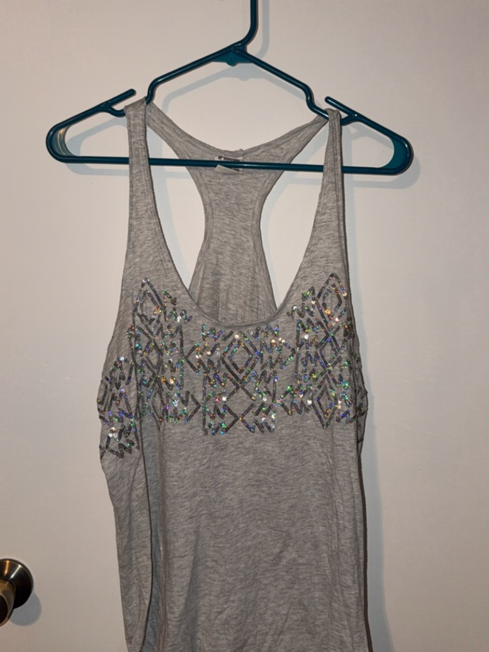 PINK Sequin Tank Top
